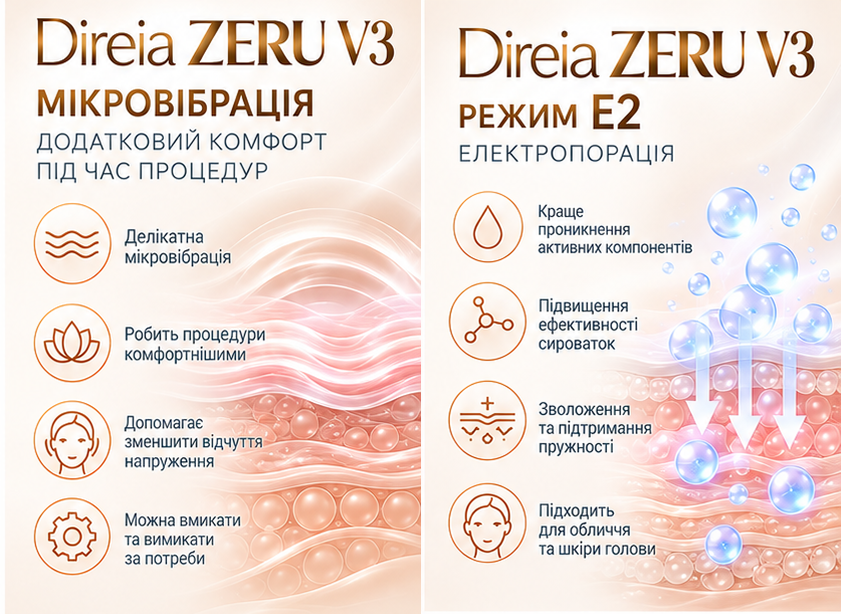 Direia Багатофункціональний японський апарат для ліфтингу обличчя, догляду за тілом і шкірою голови ZERU V3 zeruv3 - фото офіційного дилера бренду Direia в Україна
